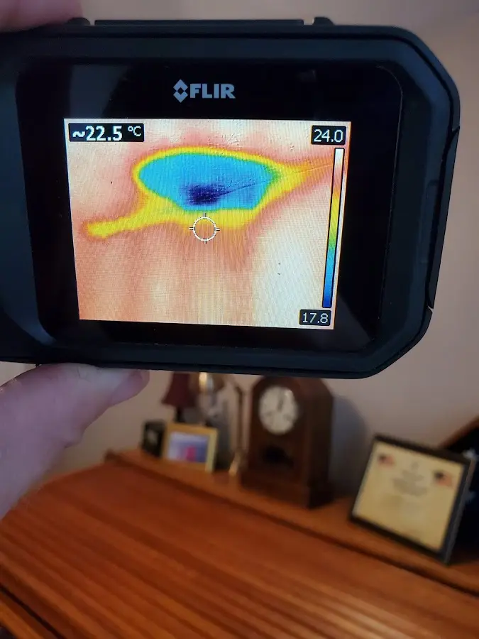 Thermal imaging inspection for water damage in Houma