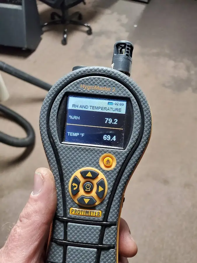 Moisture meter humidity assessment for Fire & Smoke Damage Restoration in Houma