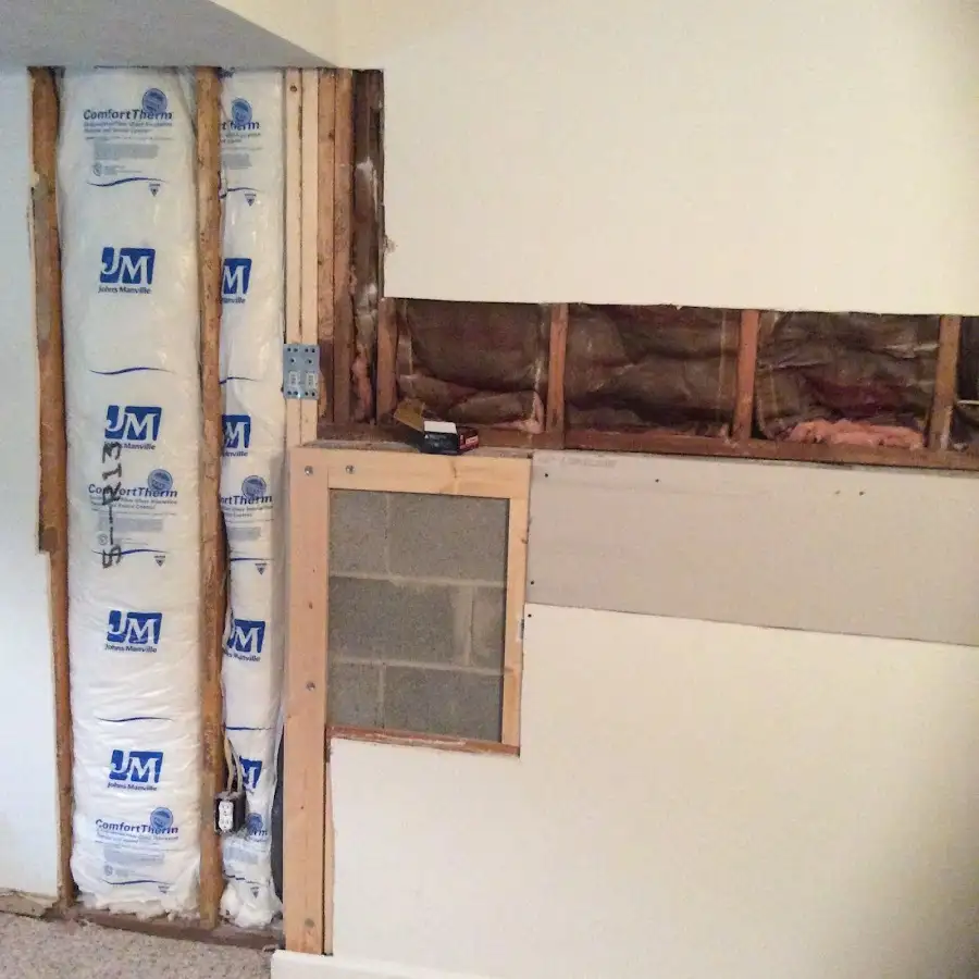 Wall insulation replacement during Odor Removal & Deodorization in Houma